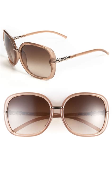 burberry oversized sunglasses brown